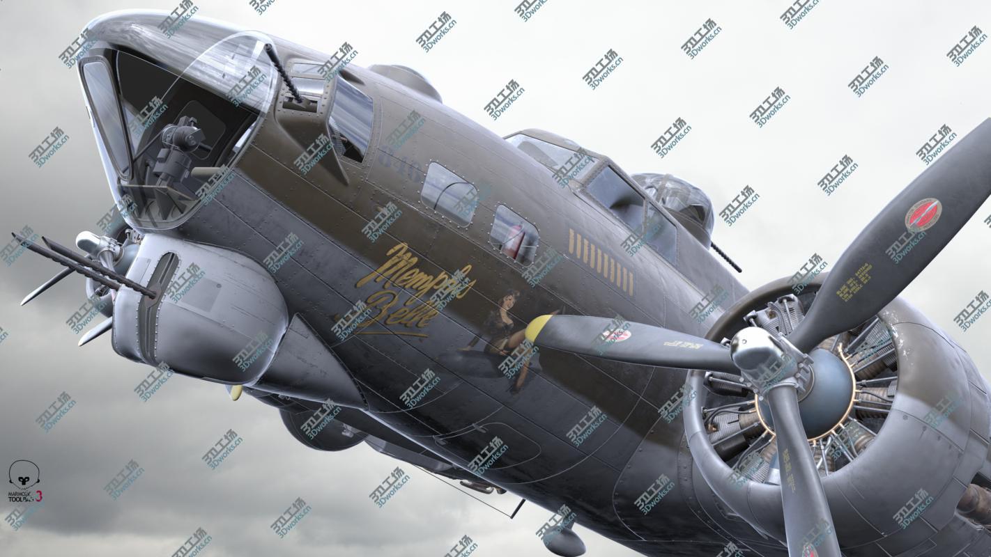 images/goods_img/20210319/3D B-17 Flying Fortress Bomber PBR materials/4.jpg